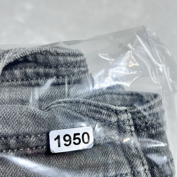 Aerie Overall Womens XS Gray Stretch Romper Denim Jeans Shorts - Picture 14 of 14